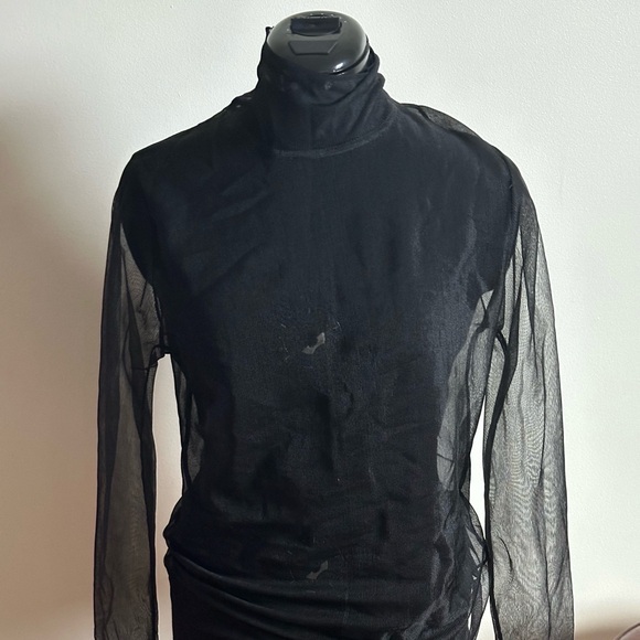 Victoria Beckham Sheer Turtleneck - Picture 2 of 11